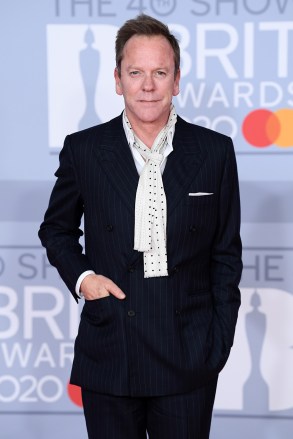 Kiefer Sutherland 40th Brit Awards, Kedatangan, The O2 Arena, London, Inggris - 18 Feb 2020