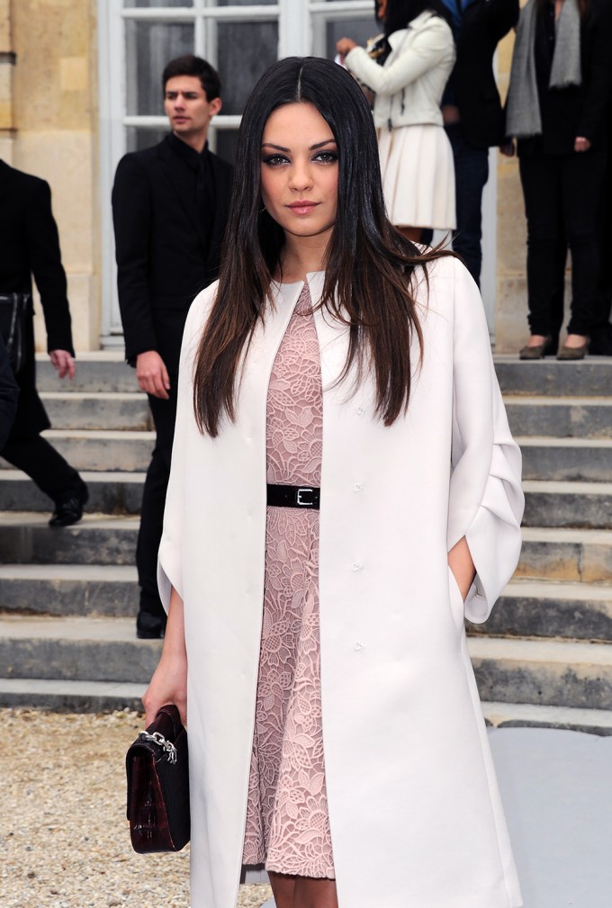 Mila Kunis at Paris Fashion Week