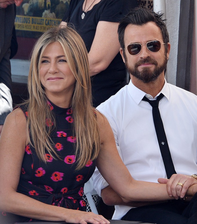 Jennifer Aniston & Justin Theroux Pretend To Throw A Birthday Party
