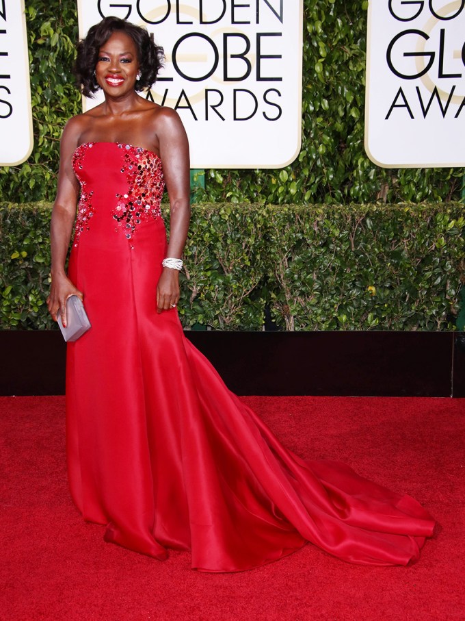 Viola Davis At The 2015 Golden Globes