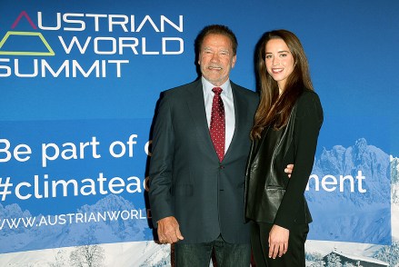 Arnold Schwarzenegger, Tochter Christina Arnold Schwarzenegger Bağış Yemeği, Avusturya Dünya Zirvesi, Kitzbuehel, Avusturya - 19 Ocak 2023