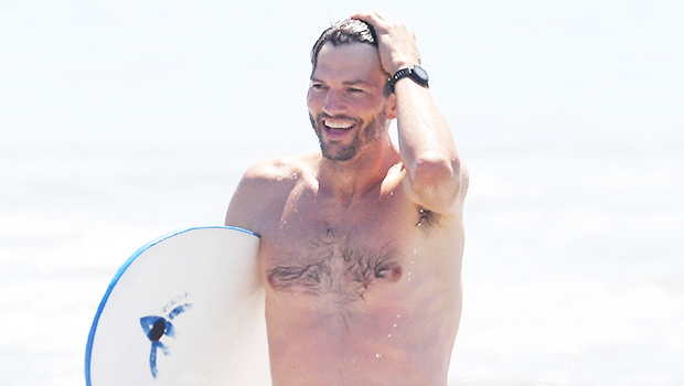 Ashton Kutcher Goes Shirtless As He Surfs With Mila Kunis: Photos