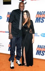 Lamar Odom and wife Khloe Kardashian
19th Annual Race to Erase MS, Los Angeles, America - 18 May 2012
