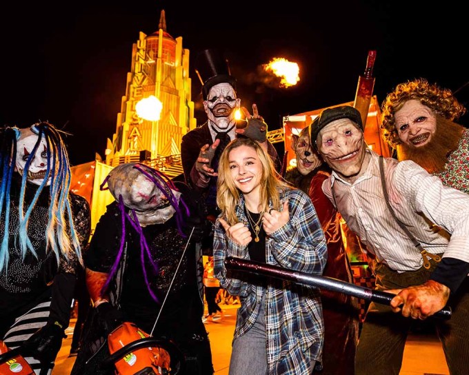 Chloe Grace Moretz At Halloween Horror Nights