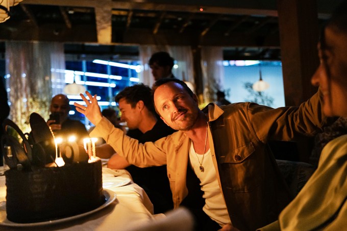 Cheers to 43! Aaron Paul celebrates his birthday with Dos Hombres at LAVO & The Fleur Room in LA