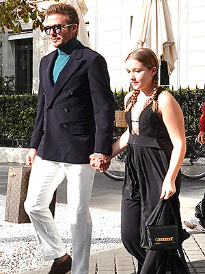 Victoria Beckham is a fashion queen while in Paris with David Beckham