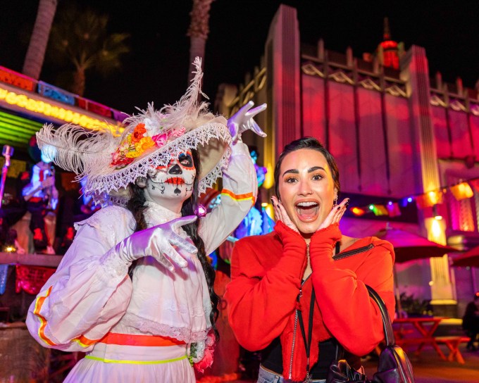 Demi Lovato At Halloween Horror Nights