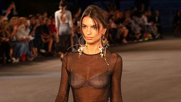 Emily Ratajkowski Rocks Sheer, Black Top For Tory Burch Show After Filing For Divorce