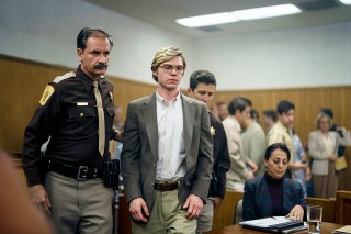 Dahmer. Monster: The Jeffrey Dahmer Story. Evan Peters as Jeffrey Dahmer in episode 108 of Dahmer. Monster: The Jeffrey Dahmer Story. Cr. Ser Baffo/Netflix © 2022