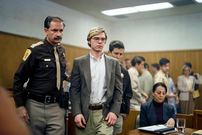 Evan Peters As Jeffrey Dahmer At His Trial