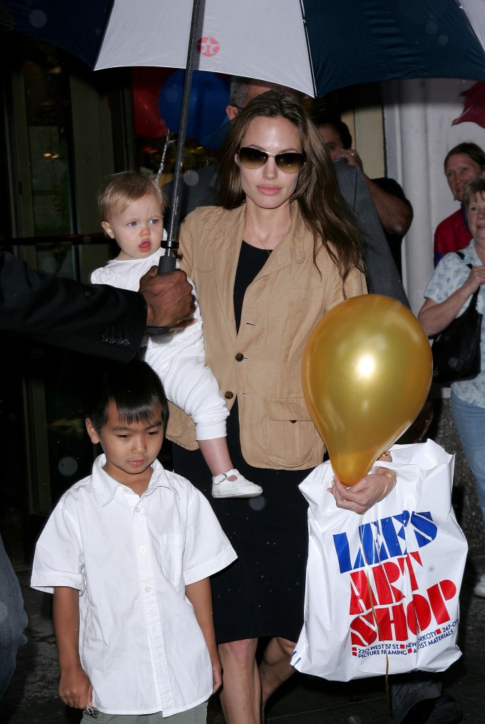 Angelina, Maddox and Shiloh in New York City