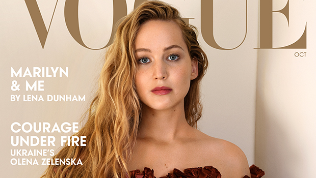 Jennifer Lawrence’s Dress & Beach Waves On ‘Vogue’ Cover: Photos ...