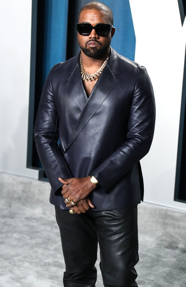 Rapper/producer Kanye West arrives for the 3rd Annual TRL Awards