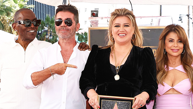 Kelly Clarkson reunites with Simon, Paula and Randy as she is honored with a star on the Hollywood Walk of Fame