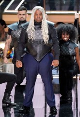 Host Kenan Thompson and dancers perform a tribute to 'House of the Dragon' at the 74th Primetime Emmy Awards, at the Microsoft Theater in Los Angeles
2022 Primetime Emmy Awards - Show, Los Angeles, United States - 12 Sep 2022