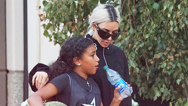 Kim Kardashian Sweetly Hugs North West, 9, After Basketball Practice: Photos