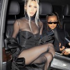 *EXCLUSIVE* Kim Kardashian leaves hotel and arrives at Dolce and Gabbana headquarters with her daughter North