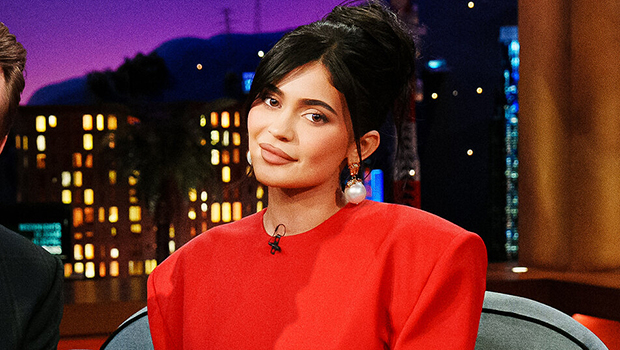 Kylie Jenner Slays Tight Red Corset Mini Dress On ‘The Late Late Show’ With Mom Kris Jenner