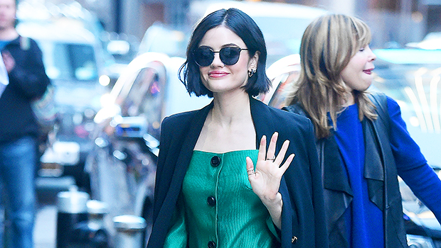 We Found This $40 Copy Of Lucy Hale's $158 Sage Green Dress And We're Obsessed