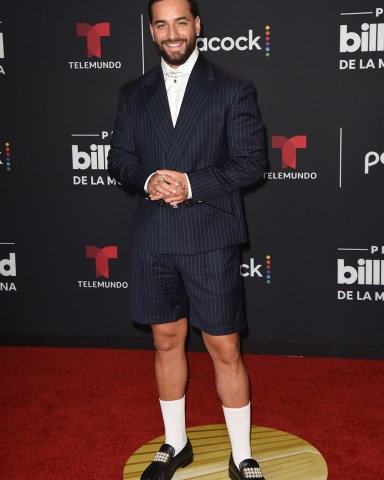 Maluma arrives at the Billboard Latin Music Awards at Watsco Center on September 29, 2022 in Miami, Florida.
2022 Billboard Latin Music Awards, Arrivals, Watsco Center, Coral Gables, Florida, USA - 29 Sep 2022