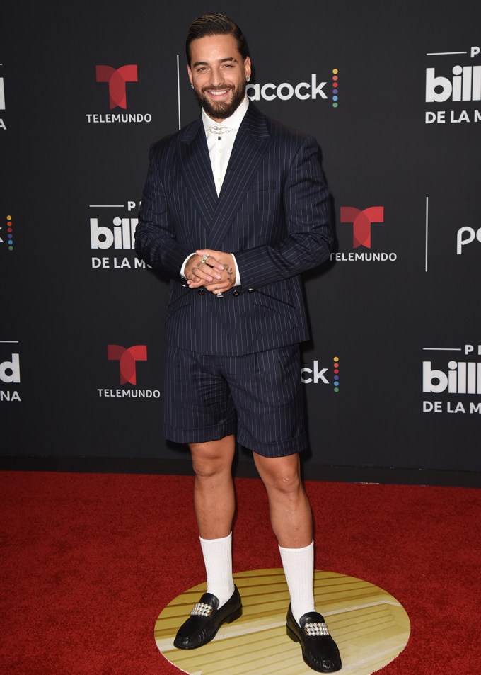 Maluma Arrives At The 2022 Billboard Latin Music Awards