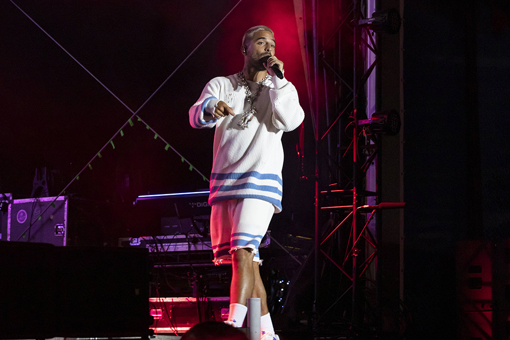 Colombian singer Maluma performs on the second day at the Meo Mares Vivas music festival in Vila Nova de Gaia, Portugal on July 16, 2022
Meo Mares Vivas music festival in Vila Nova de Gaia, Portugal - 16 Jul 2022