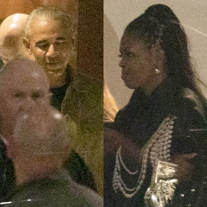The Obamas Have Dinner With Bruce Springsteen & Steven Spielberg In Spain