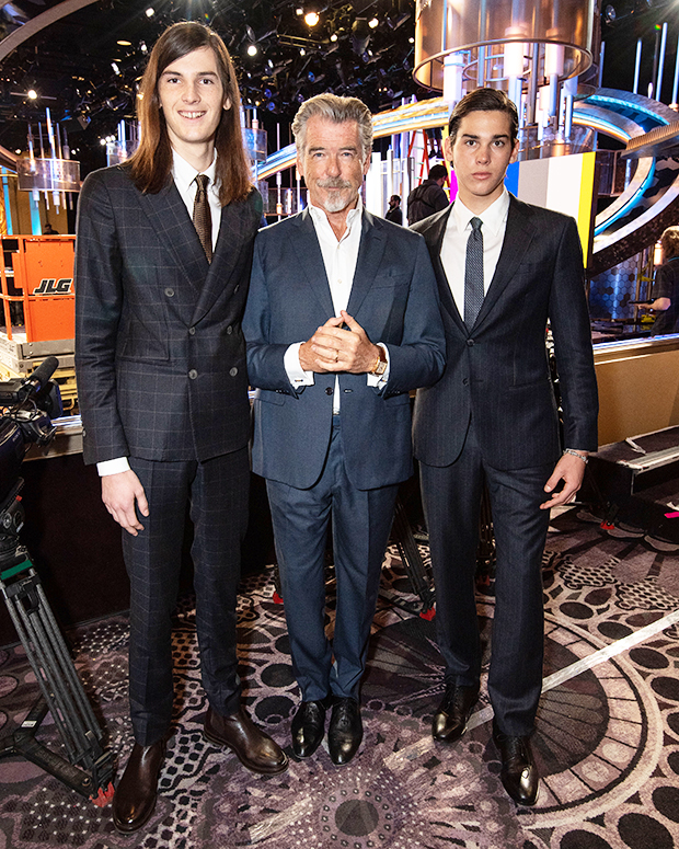 Pierce Brosnan covers British GQ with sons Dylan, Paris: photos