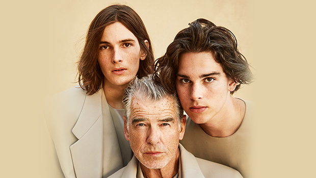 Pierce Brosnan Poses With Sons Dylan & Paris For ‘GQ’ As They Call Him The ‘Nicest Guy’