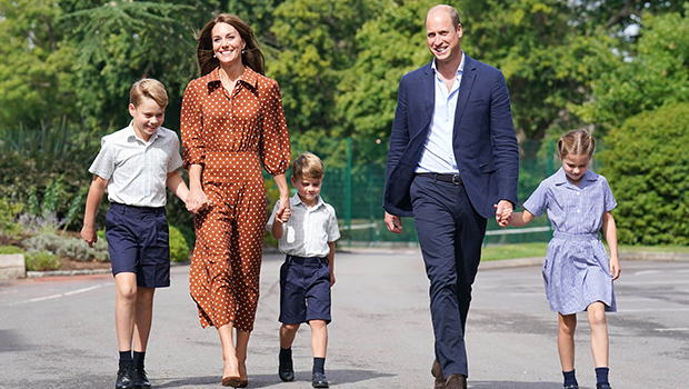 Princes George and Louis, 9 and 4, twins on first day of school with Princess Charlotte, 7: photos