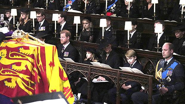 Harry Sits Between Meghan, Charlotte at St George's Chapel Service