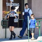 Travis Barker & Kourtney Kardashian Go For A Coffee Run In Calabasas, CA.