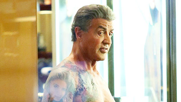 Sly Stallone 66 adds to his body art collection at private appointment in  Hollywood  Daily Mail Online
