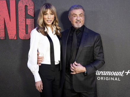 Jennifer Flavin and Sylvester Stallone attend the Paramount+ "Tulsa King" premiere at Regal Union Square, in New York NY Premiere of "Tulsa King"New York, United States - 09 Nov 2022