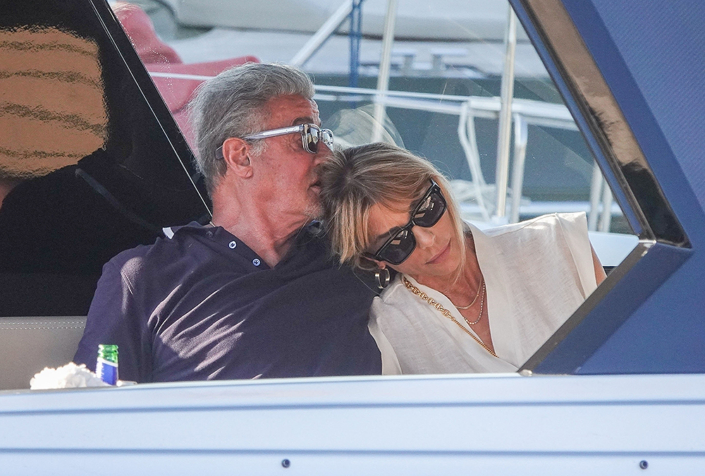 *EXCLUSIVE* Sylvester Stallone and Jennifer Flavin Bask in Love and Relaxation on Romantic Boat Getaway in Porto Cervo, Italy