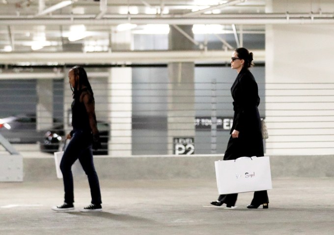Angelina Jolie and daughter Zahara shopping in WeHo