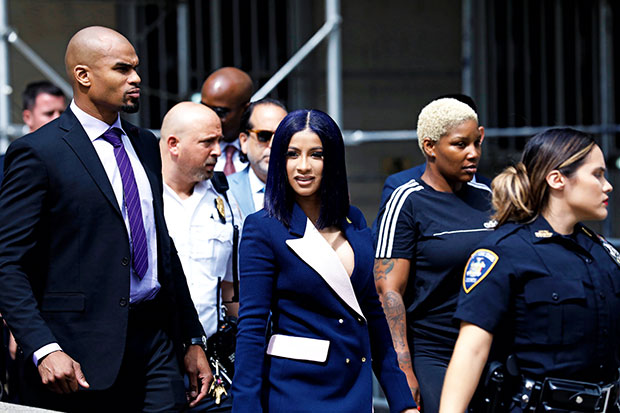 Cardi B does community service in Chanel: 'Don't commit crimes!