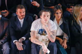 David Beckham, Brooklyn Beckham and Victoria Beckham
Dior show, Front Row, Autumn Winter 2020, Paris Fashion Week Men's, France - 17 Jan 2020