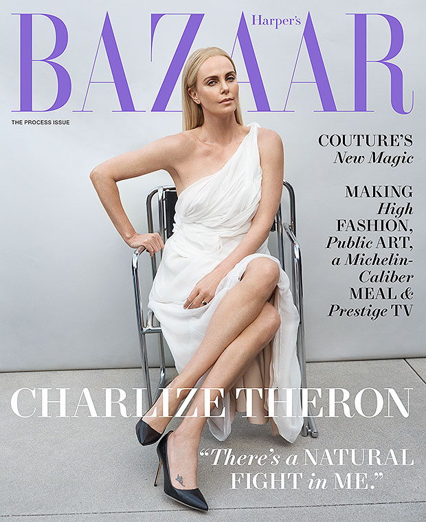 Charlize Theron Harper's Bazaar kapağı