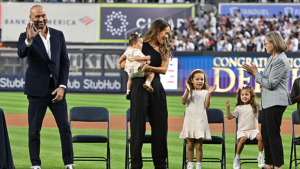 Derek Jeter’s Three Daughters Support Him At Hall Of Fame Induction – Hollywood Life