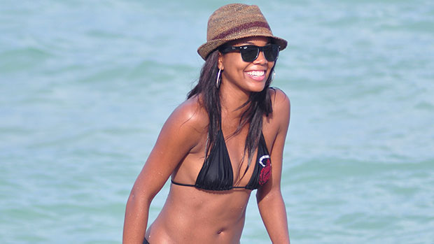 Gabrielle Union, 49, Stuns In Strapless Black Bikini On Vacation With Dwyane Wade & Kaavia, 3