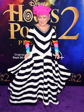Bette Midler
'Hocus Pocus 2' movie  premiere, New York, USA - 27 Sep 2022
Wearing Christopher John Rogers
