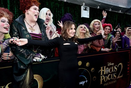 NEW YORK, NEW YORK - SEPTEMBER 27: Kathy Najimy attends the Hocus Pocus 2 World Premiere at AMC Lincoln Square on September 27, 2022 in New York City. (Photo by Jamie McCarthy/Getty Images for Disney)