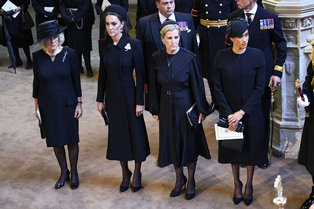 Meghan Markle Arrived at Queen's Funeral With Kate Middleton and Kids