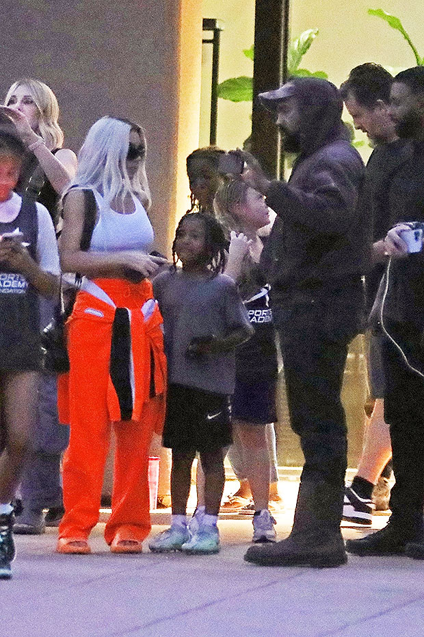 Kanye West and Kim Kardashian Spotted Together at Saint's Basketball Game  Amid Reported Co-Parenting Issues