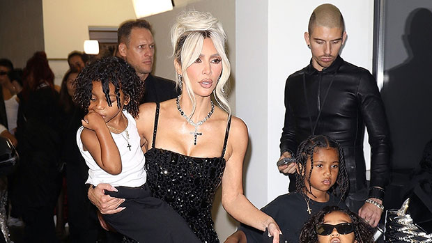 Kim Kardashian Brings All 4 Kids To D&G Show Where She Ruled The Runway: Photos