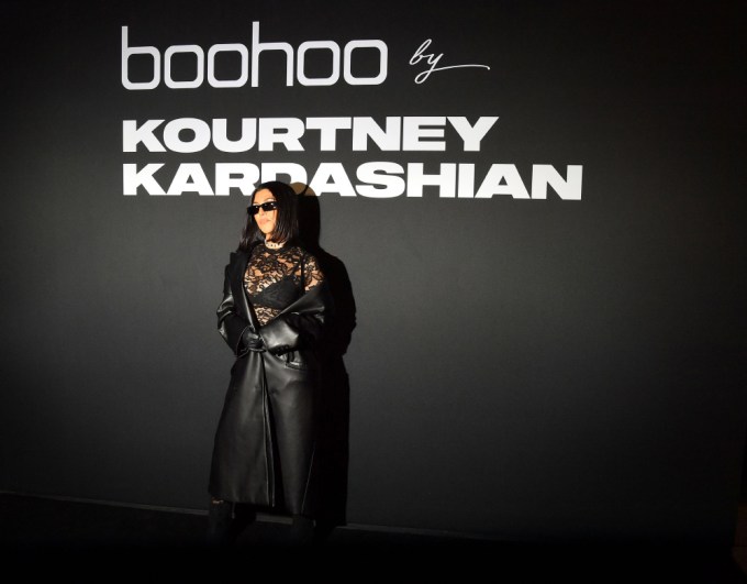 Kourtney Kardashian at the Boohoo show