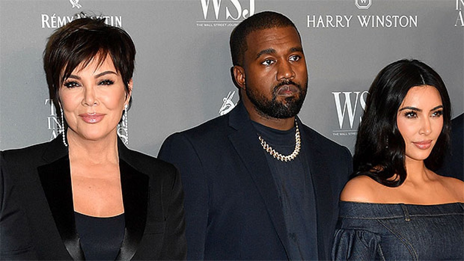 Kris Jenner Kanye West Kim Karashian. 