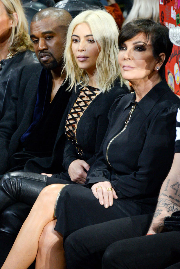 Kim Kardashian, Kanye West, Kris Jenner. 