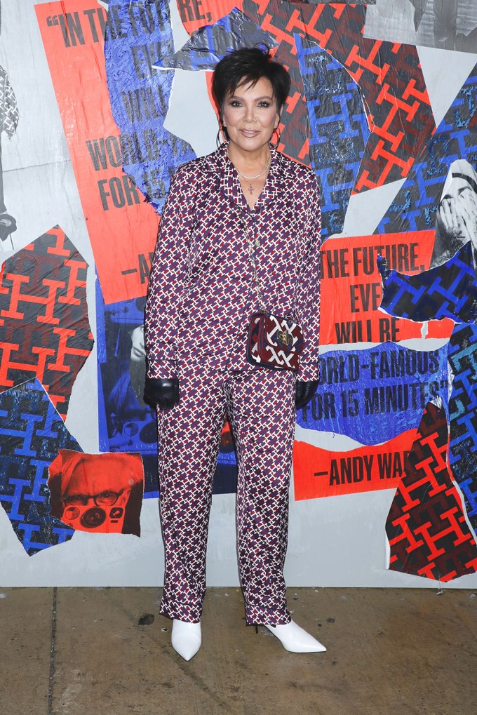 Kris Jenner at the Tommy Hilfiger show